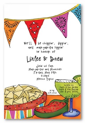 Mexican Banner Personalized Party Invitations