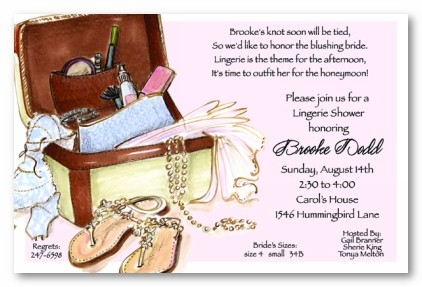 Make Up Case Personalized Party Invitations