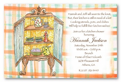 Bridal Hutch Personalized Party Invitations