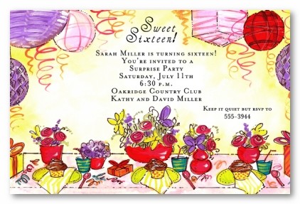 Sweet Soire Personalized Party Invitations