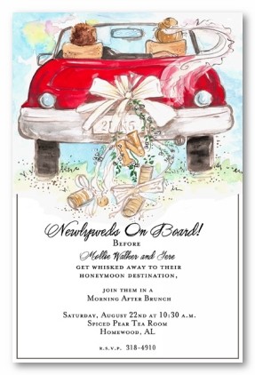 Newly Weds Personalized Party Invitations