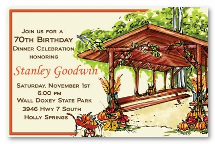 Pavillion Personalized Party Invitations