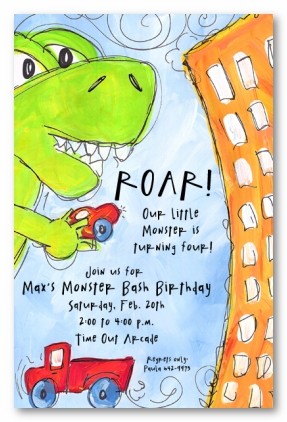 Monster Bash Personalized Party Invitations