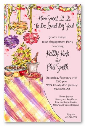 Be My Valentine Personalized Party Invitations