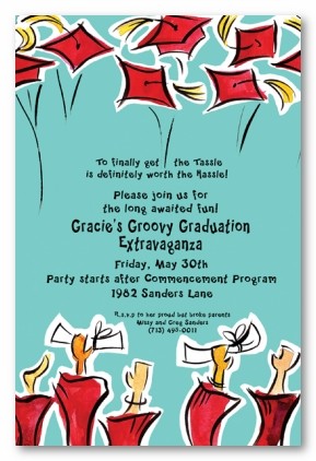 Grad Celebration Personalized Party Invitations