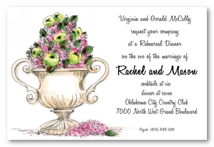 Apple Urn Personalized Party Invitations