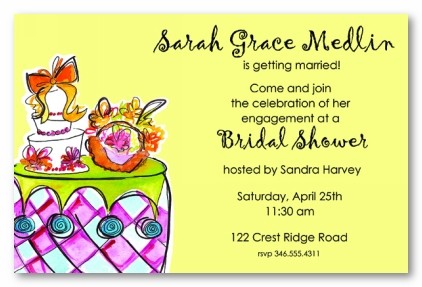 Party Cake Personalized Party Invitations