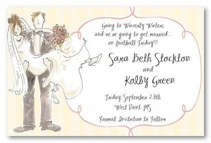 Bride and Groom Personalized Party Invitations