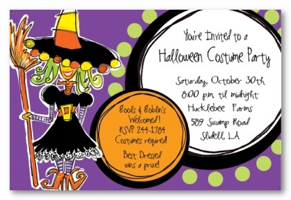 Witch Personalized Party Invitations