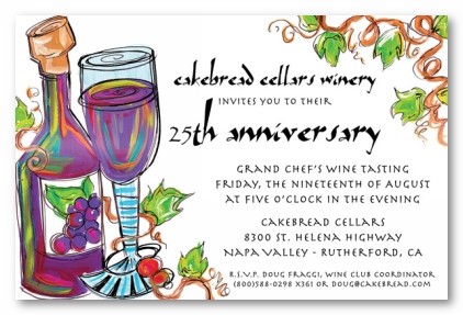 Wine and Dine Personalized Party Invitations