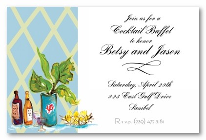 Lemons and Cocktails Personalized Party Invitations