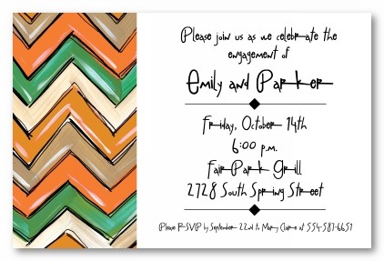Autumn Chev Personalized Party Invitations