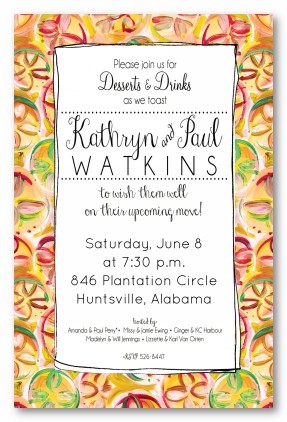 Slices of Fun Personalized Party Invitations