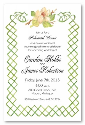 Southern Soiree Personalized Party Invitations