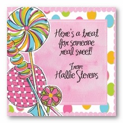 Lollipop Personalized 3x3 Calling Cards