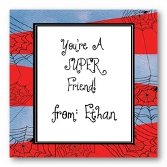 Spiderman Personalized 3x3 Calling Cards