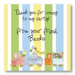 Baby Train Personalized 3x3 Calling Cards