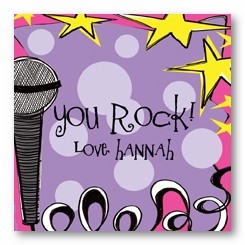 Rock Star Personalized 3x3 Calling Cards