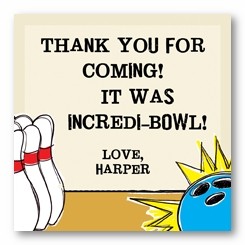 Bowling Personalized 3x3 Calling Cards