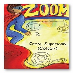 Super Hero Personalized 3x3 Calling Cards