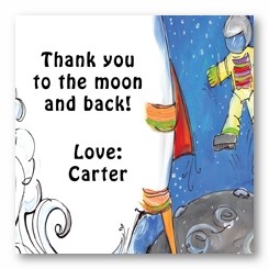 Space Cadet Personalized 3x3 Calling Cards