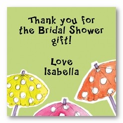 Umbrellas Personalized 3x3 Calling Cards