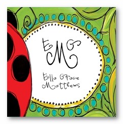 Lady Bug Personalized 3x3 Calling Cards