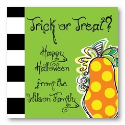 Pumpkin Personalized  3x3 Calling Cards