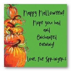 Stack of Pumpkins Personalized 3x3 Calling Cards