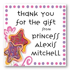 Pink and Purple Cookies Personalized 3x3 Calling Cards