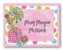 Lollipops Personalized Calling Cards