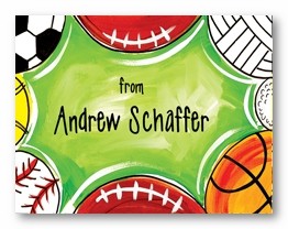 Sports of All Sorts Personalized Calling Cards