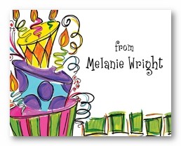 Crazy Birthday Cake Personalized Calling Cards