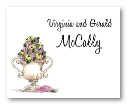 Apple and Urn Personalized Calling Cards