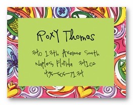 Island Pattern Personalized Calling Cards