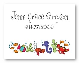 Under the Sea Personalized Calling Cards