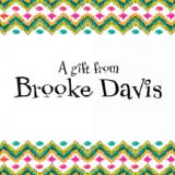 Bright Ikat Pattern Personalized 3x3 Calling Cards