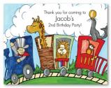 Choo Choo Train with Animals Personalized Folded Note