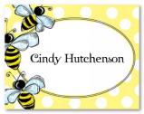Bumblebees Personalized Folded Note