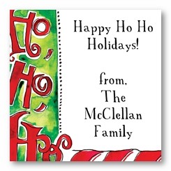 Ho Ho Ho Personalized 3x3 Calling Cards