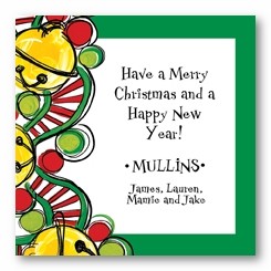 Jingle Bells Personalized 3x3 Calling Cards