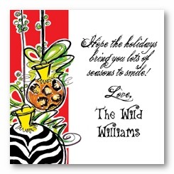 Wild Ornaments Personalized 3x3 Calling Cards