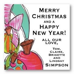 Girly Ornaments Personalized 3x3 Calling Cards