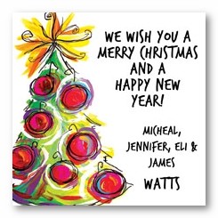 Gumball Tree Personalized 3x3 Calling Cards