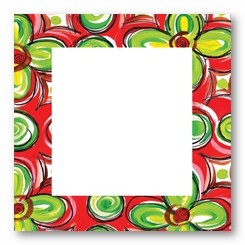 Christmas Clover Personalized 3x3 Stickers