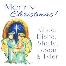 Heavenly Host Personalized 3x3 Calling Cards