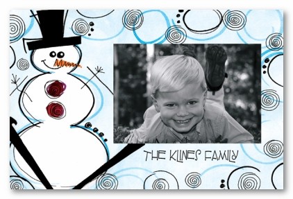 White Christmas Personalized Holiday Photo Cards by Address to Impress