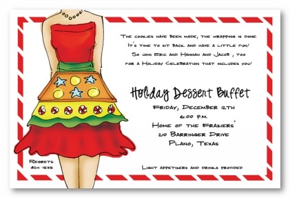 Cookie Exchange Personalized Holiday Christmas Party Invitations