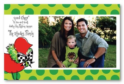 Bird Christmas Personalized Holiday Photo Cards