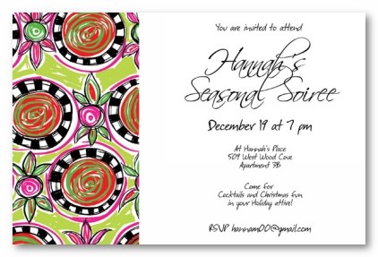 Personalized Christmas Holiday Party Invitations